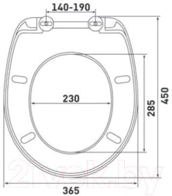 Сиденье для унитаза Berges Cezar PP / 021004