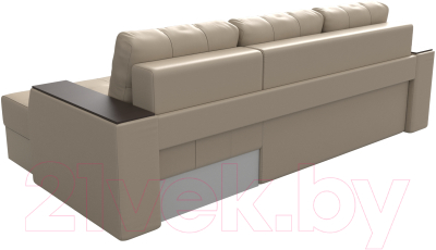 Диван угловой Лига Диванов Эмир БС правый (экокожа бежевый)