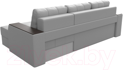 Диван угловой Лига Диванов Эмир БС правый (экокожа белый)