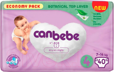 Подгузники детские Canbebe 4 7-14 кг - фото