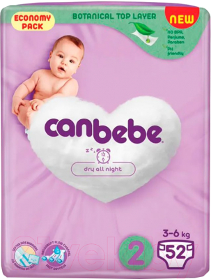 Подгузники детские Canbebe 2 3-6 кг - фото