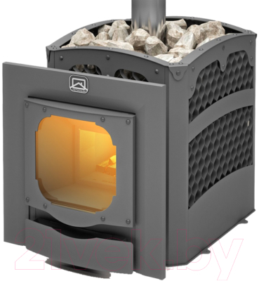Печь-каменка Теплодар Былина-Сетка-24Ч Панорама 1.2 (без двери) - фото