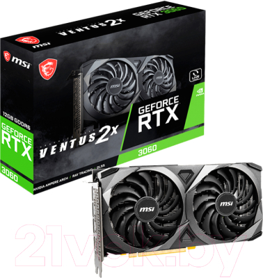 Видеокарта MSI GeForce RTX 3060 Ventus 2X 12G