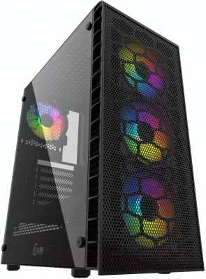Корпус для компьютера Powercase Mistral Z4С Mesh LED / CMIZ4C-L4 - фото