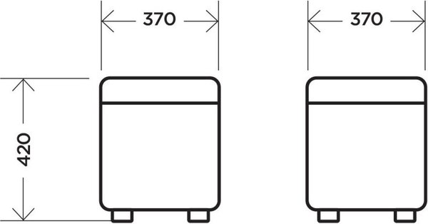 Банкетка Комфорт-S Квадратная