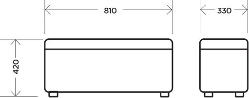 Банкетка Комфорт-S Двухместная