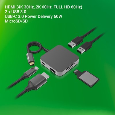 Док-станция для ноутбука Digma DS-741UC_GS