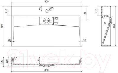 Умывальник Mexen Ava MEX-23018001