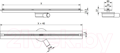 Трап для душа Mexen Flat Super Slim MEX-1051060