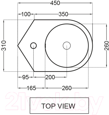 Умывальник Jaquar JDS-WHT-25841