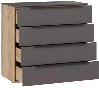 Комод ТриЯ Порто ТД-393.04.01 (яблоня беллуно/графит софт)