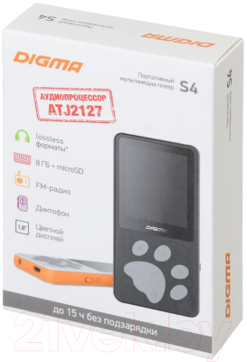 MP3-плеер Digma S4 8GB