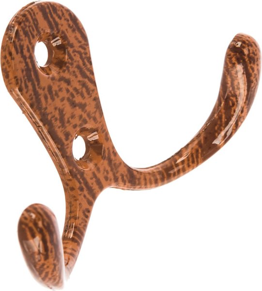 Крючок для одежды Trodos ZY-110А 2-рожковый сплав ЦАМ - фото