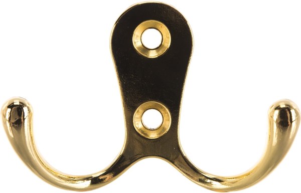 Крючок для одежды Trodos ZY-110А 2-рожковый сплав ЦАМ