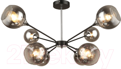 Потолочный светильник Mirastyle SX-N-8326/8 BK+CH - фото