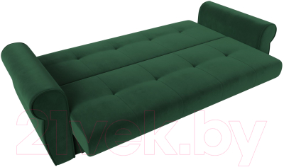 Диван Лига Диванов Лига-019 / 118339 (велюр зеленый/подушки зеленый)
