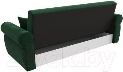 Диван Лига Диванов Лига-019 / 118339 (велюр зеленый/подушки зеленый)