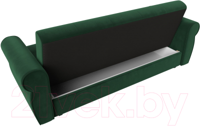 Диван Лига Диванов Лига-019 / 118339 (велюр зеленый/подушки зеленый)