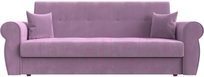 Диван Лига Диванов Лига-019 / 118361 (микровельвет сиреневый/подушки сиреневый)