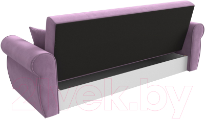 Диван Лига Диванов Лига-019 / 118361 (микровельвет сиреневый/подушки сиреневый)