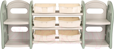 Стеллаж игровой Pituso UN-SJ36-green - фото