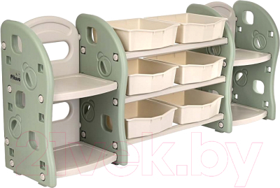 Стеллаж игровой Pituso UN-SJ36-green