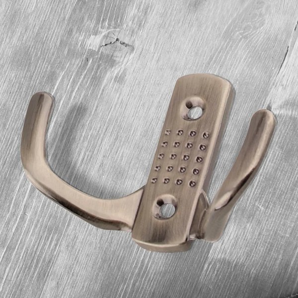 Крючок для одежды Trodos ZY-201В 2-рожковый сплав ЦАМ