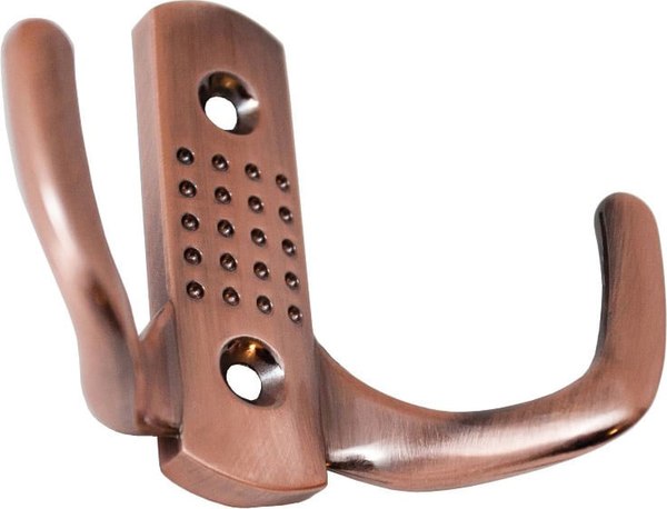 Крючок для одежды Trodos ZY-201В 2-рожковый сплав ЦАМ - фото