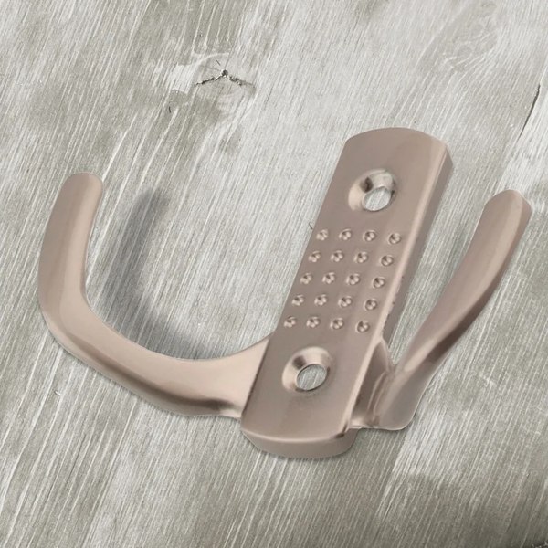 Крючок для одежды Trodos ZY-201С 2-рожковый сплав ЦАМ