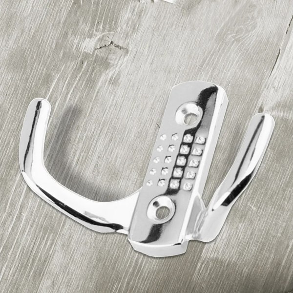 Крючок для одежды Trodos ZY-201С 2-рожковый сплав ЦАМ