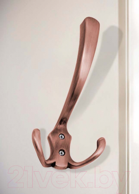 Крючок для одежды Trodos ZY-204А 3-рожковый сплав ЦАМ