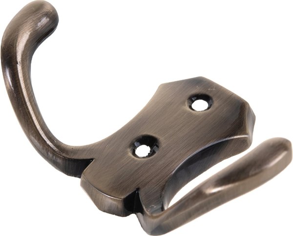 Крючок для одежды Trodos ZY-204В 2-рожковый сплав ЦАМ