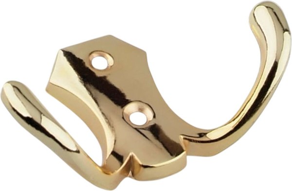 Крючок для одежды Trodos ZY-204В 2-рожковый сплав ЦАМ - фото