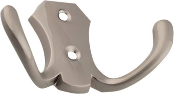 Крючок для одежды Trodos ZY-204В 2-рожковый сплав ЦАМ - фото