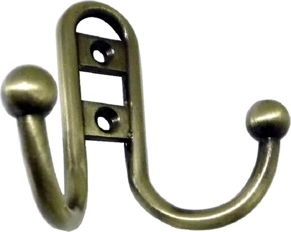 Крючок для одежды Trodos ZY-208В 2-рожковый сплав ЦАМ - фото