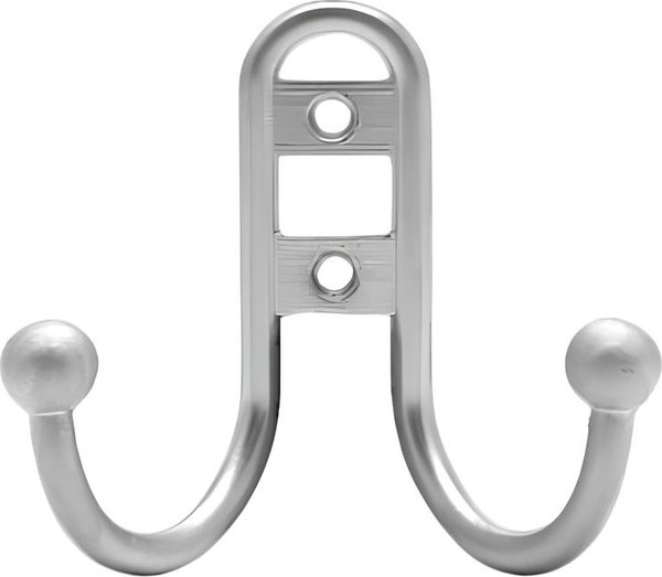 Крючок для одежды Trodos ZY-208В 2-рожковый сплав ЦАМ - фото