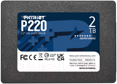 SSD диск Patriot P220 2TB (P220S2TB25) - фото