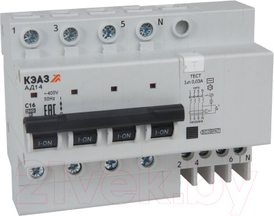 Дифференциальный автомат КЭАЗ АД14-42C20-АC-УХЛ4 / 318761 - фото