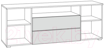 Тумба Mobi Остин 16.47 (белый PE шагрень/дуб золотой Craft/белая шагрень 4101 ПВХ)