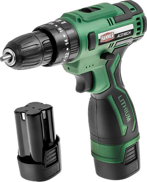Аккумуляторная дрель-шуруповерт Hammer ACD16CH - фото