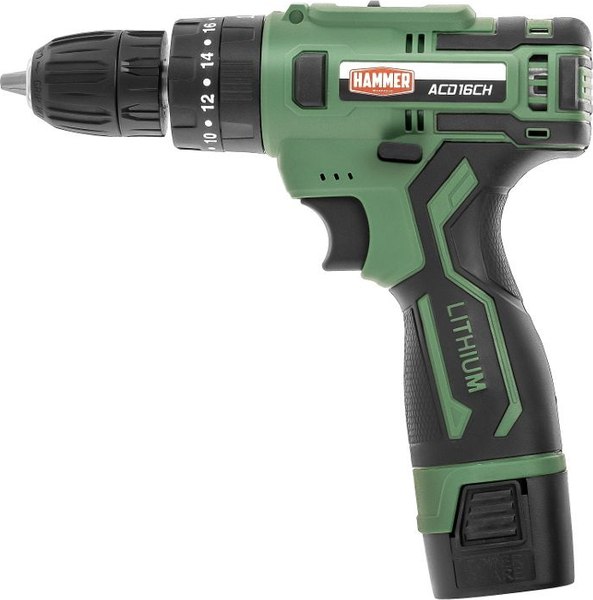 Аккумуляторная дрель-шуруповерт Hammer ACD16CH