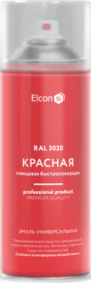 Эмаль Elcon Универсальная RAL 3020 глянцевый - фото