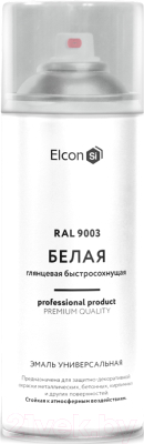 Эмаль Elcon Универсальная акриловая RAL 9003 глянцевый - фото