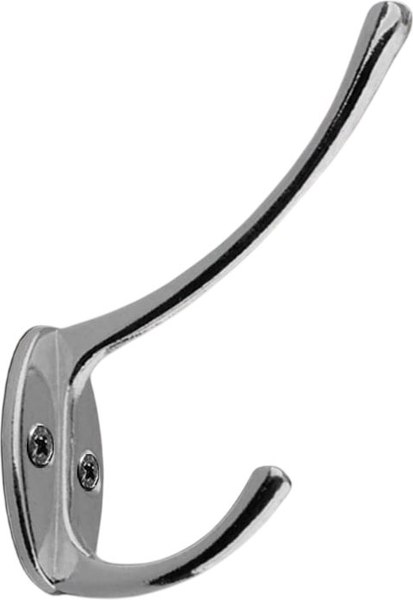 Крючок для одежды Trodos ZY-116 2-рожковый сплав ЦАМ - фото