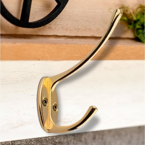 Крючок для одежды Trodos ZY-703А 2-рожковый сплав ЦАМ