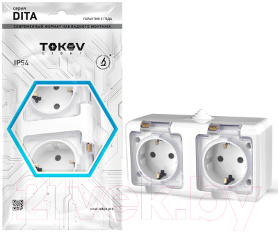 Розетка Tokov Electric TKL-DT-R2Z-C01T-IP54