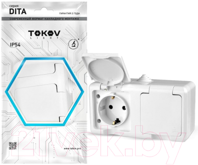 Розетка Tokov Electric TKL-DT-R2Z-C01-IP54