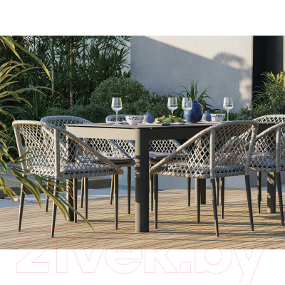 Обеденный стол Bergenson Bjorn Leif / BB0000469 (серый/бежевый)