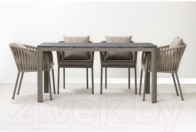 Обеденный стол Bergenson Bjorn Leif / BB0000469 (серый/бежевый)