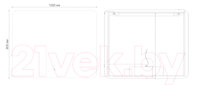 Зеркало Grossman Elegans-норма LED / 1710080